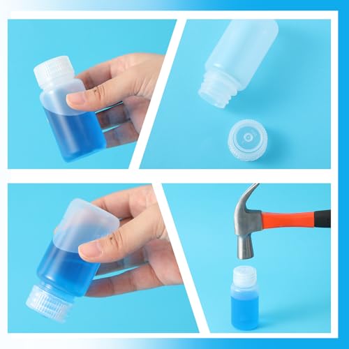Flacons d'échantillons en plastique 60 ml Tatuo avec bouchon à vis