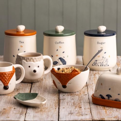 Mug Woodland Fox de cerámica 19oz miniatura 3