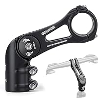 GEWAGE Verstellbarer Lenkervorbau MTB/Rennrad/BMX – Lenkererhöhung (-130° bis +90°), 75/95/130 mm, 31,8 mm Kompatibel, 3D-Alulegierung,ideal für sportliches Fahren oder entspannte Touren.
