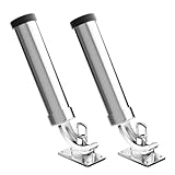 Fishing Rod Holder，2 Pack 360 Degree Adjustable Deck Mount 316 Stainless Steel Fishing Rod Pole Holder for Marine Boat Yacht