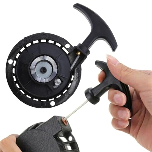 Tirez Démarrer Lanceur,Démarreur à Rappel,Démarreur à Rappel en Alliage D'aluminium,Démarreur Facile à Tirer en Aluminium,Nylon Mini Easy Pull,pour Mini...