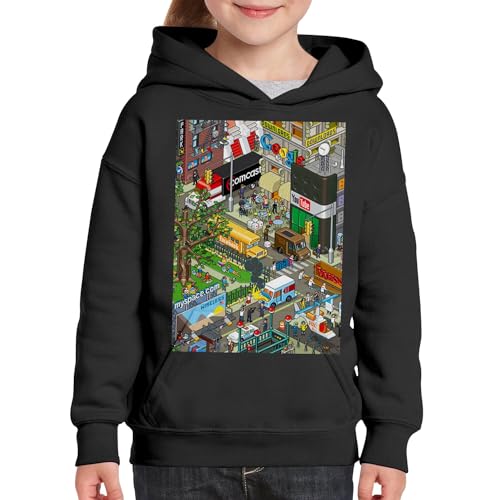 Sweat à capuche enfant retro gaming en molleton premium doux 8 bits - 3