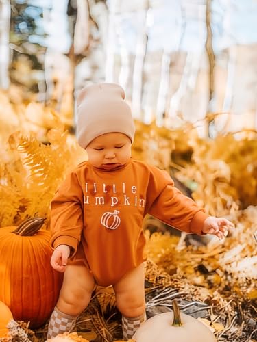 WOLBAY Newborn Infant Toddler Baby Girl Boy long Sleeve Halloween Thanksgiving Pumpkin Patch Onesie4