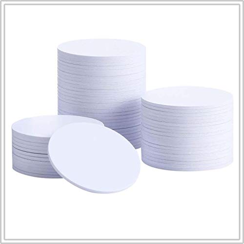 Timeskey NTAG 215 NFC Tag NFC Blanc PVC Tags 35mm (1.38in) Diam¨¨tre Carte Ronde, M¨¦moire de 504 Octets, Compatibles avec Amiibo - 10 Packs