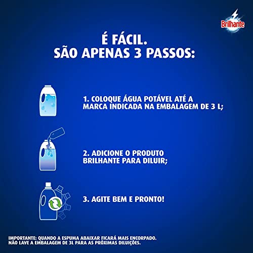 Kit Garrafa para Diluição + Lava-Roupas Líquido Concentrado para Diluir Brilhante Limpeza Total 500m