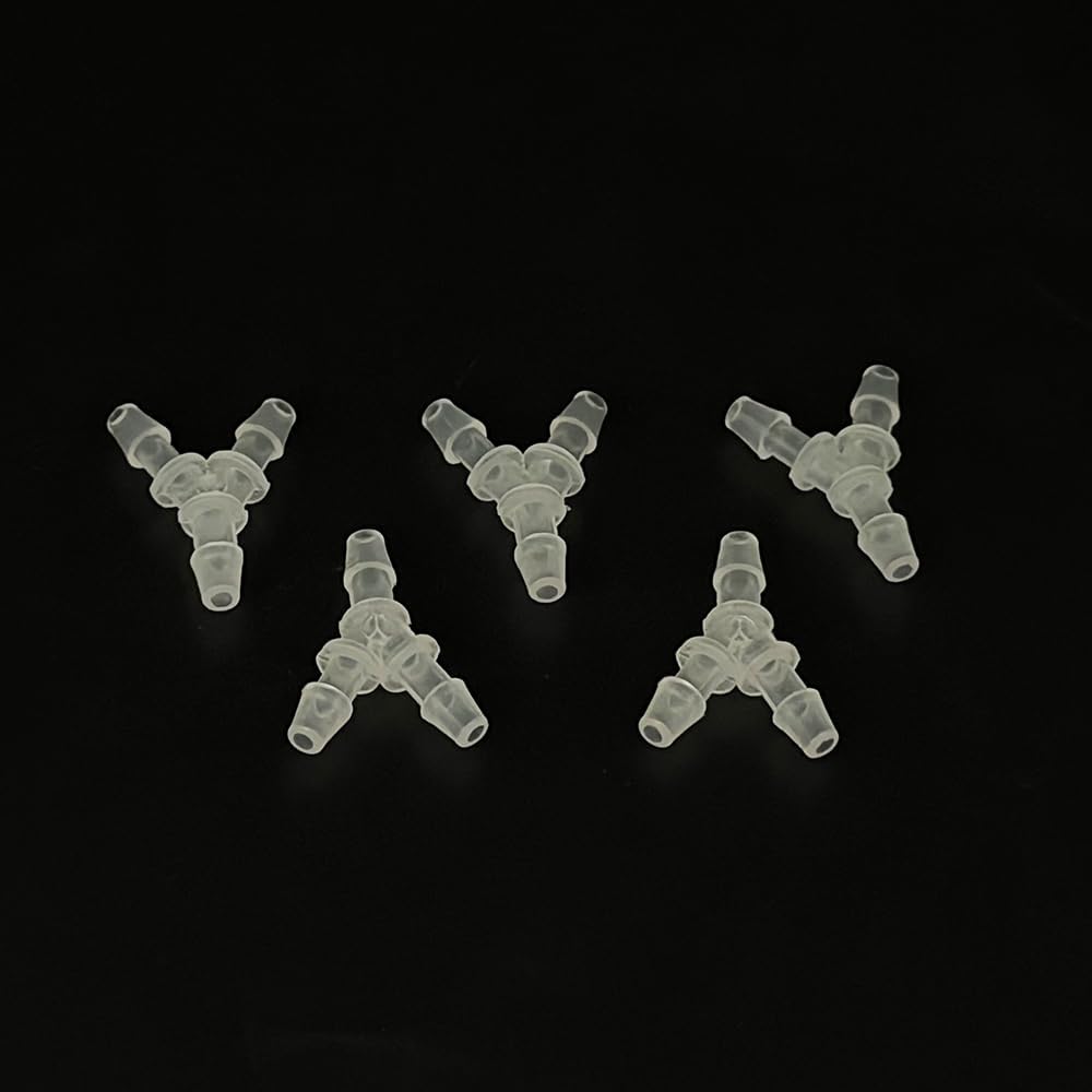 5PCS RC Boat Water Cooling Nozzle 3 Way Water Cooling Nipple Faucet for RC Boat DIY Model Ship Water-Cooled Parts (3.9mm Small Outside Diameter)