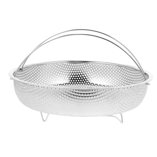 iplusmile Vaporera Inoxidable con Rejilla Insert para Cocción al Vapor Cesta Multifuncional para Cocina para Huevos Verduras y Mariscos