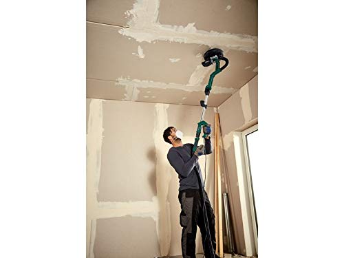 Parkside Smerigliatrice da parete e soffitto PWDS 920 A1, 710 W, 225 mm, 800-1800 giri/min, con 6 dischi abrasivi, tubo da 4 m, albero telescopico in alluminio, 145-170 cm
