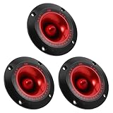 Vaguelly Haut-parleur à Tweeter Piézoélectrique 3pcs pour Sonorisation de Scène, Cornet Aigu en Plastique et Métal, Intégration Facile pour Installations Audio Professionnelles