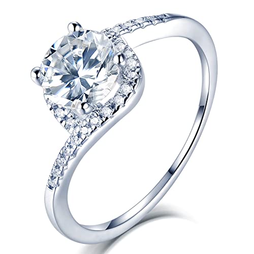 Bague fiançailles argent sterling cadeau idéal anniversaire femme