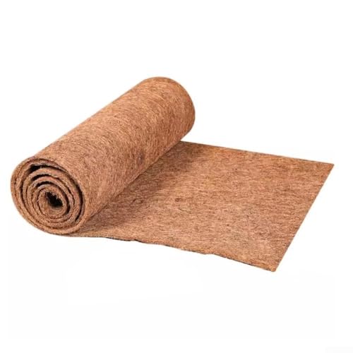 Alfombra de jardín de palmera de coco para reptiles, antideslizante, multiusos, hábitat natural para lagartijas y tortugas (0 5 m x 1 5 m)