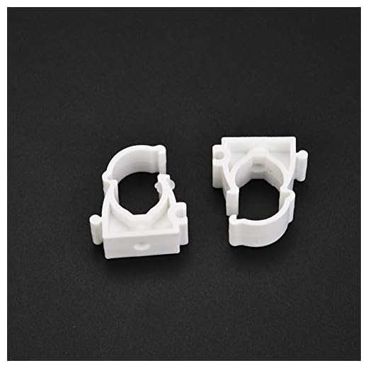 20 piezas 16/20/25/32 mm Abrazaderas Para Tubos Fijar Soporte Tubería de Agua Tubería de Gas Tubería de Roscar Ppr Abrazadera de Tubería de Plástico Con Hebilla Fija Con 20 Piezas Tornillos (16mm)