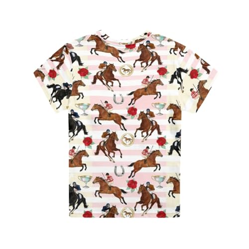Image of Kids Graphic T-Shirt Boys Girls Novelty Tees Top Short Sleeve Shirts Summer Blouses 3-16