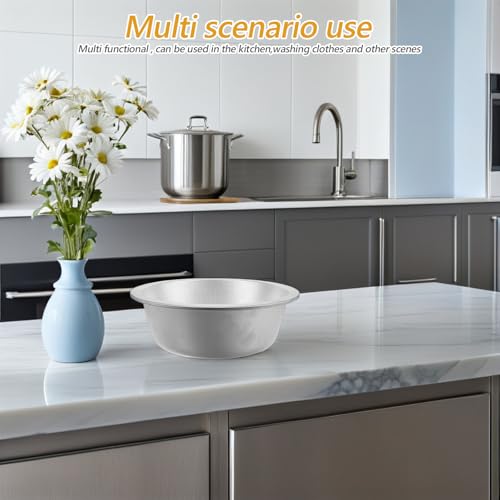 Tazón grande de aluminio 28cm para cocina y lavado miniatura 6
