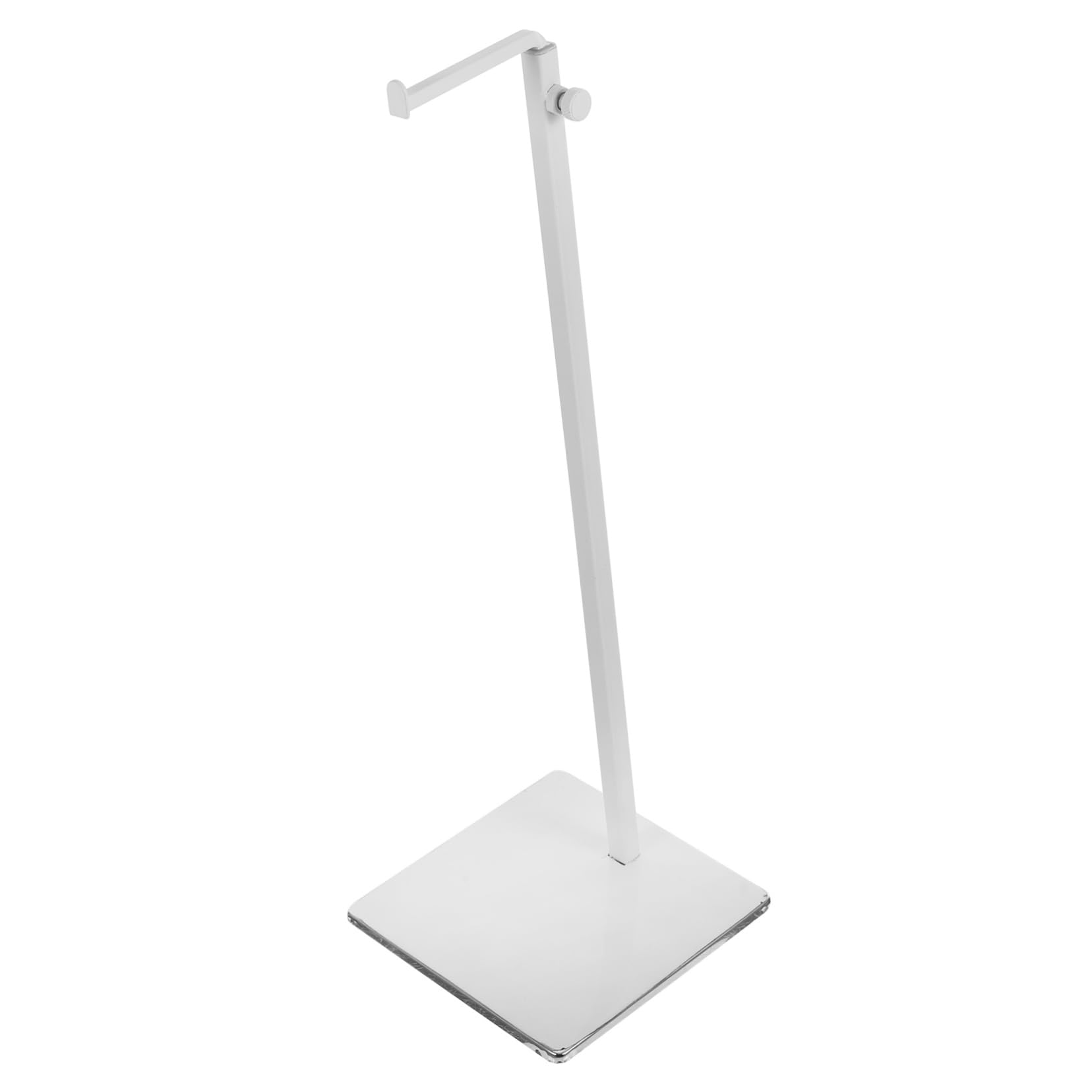 Soporte Colgante para Bolso de Metal Blanco, Altura Ajustable 39-70 Cm