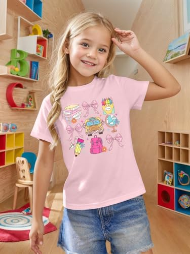Image of Kindergarten Shirt for Girls First Day of Preschool Shirt Back to School T Shirt Summer Short Sleeve 3-7 Years