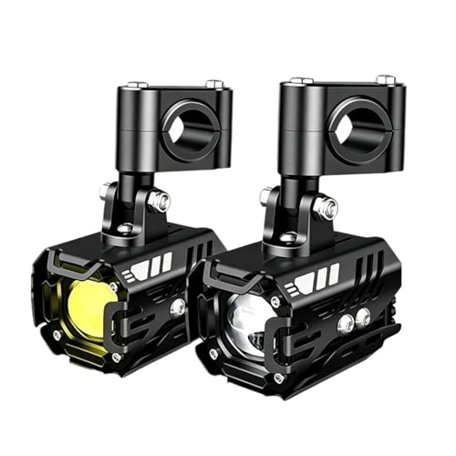 Foco LED para Motocicleta 18000LM Luces Auxiliares 12V con Lente Intermitente Antiniebla