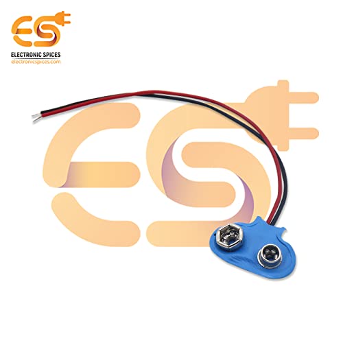 Image of Electronic Spices 9v Battery Clip Connector Pack of 10pcs
