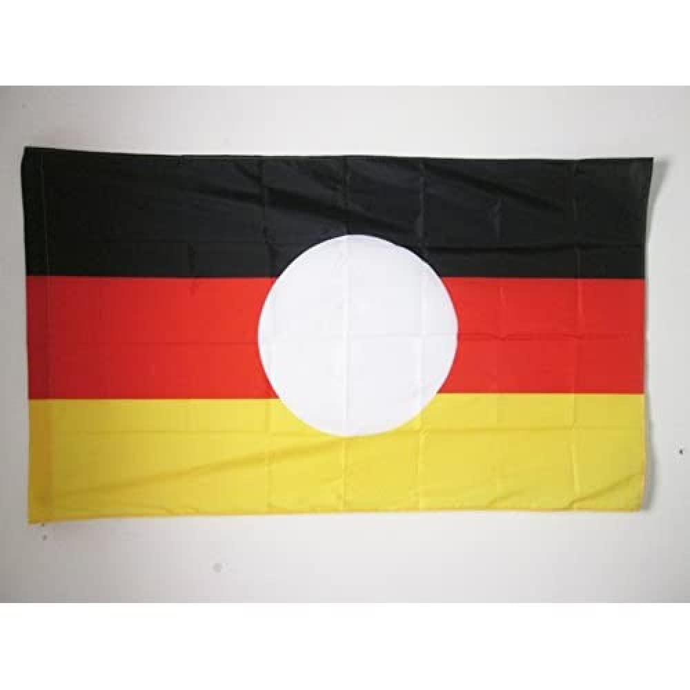 AZ FLAG - East Germany without arms Flag - 3x5 Ft - German Democratic Republic Banner with Sleeve - 100% Polyester - Fade Resistant - Vivid Colors - 3' x 5' Feet - 150x90 Cm