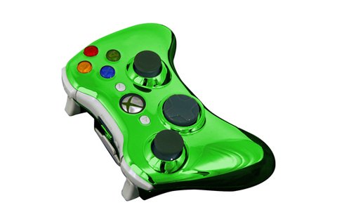 XBOX 360 Evolve Green Chrome Controller Shell