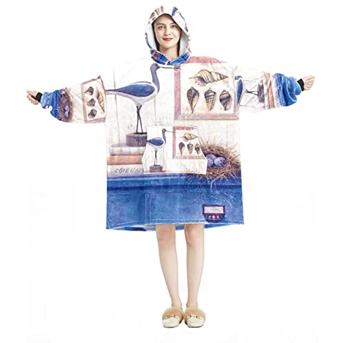 Sweat à capuche surdimensionné flanelle contre le froid à la maison