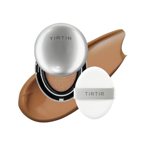 Image of TIRTIR Mask Fit Aura Cushion Foundation, Full coverage, Skin fit, Satin Glow Finish, Korean Cushion Foundation #43N DEEP COCOA| 4.5g