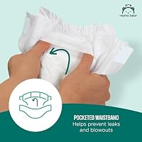 Amazon Brand - Mama Bear Gentle Touch Baby Diapers, Size 2, 184 Count (4 packs of 46), Leak Protection, Wetness Indicator, Formulated Without Fragrance — image 3