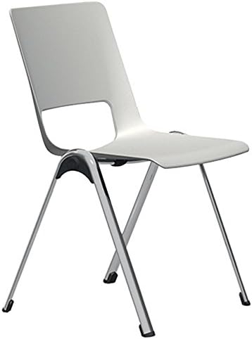 V-STACK 1.0 Stackable Side Chair With Polypropylene Seat And Steel Tube Frame In Polished Chrome.