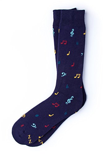 "Music To My Toes" Musical Notes Singer Artist Hipster Novelty Crew Carded Cotton
