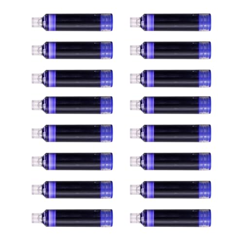 Image of WRITECH W-1784 Cartridge Blue Ink: 16ct Blue Ink Cartridges Set Clictek Fountain Pens