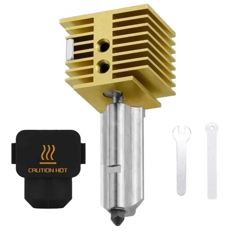 BambuLab Premium 0.6mm Hardened Steel Hotend Assembly for Bambu Lab A1/A1 Mini, AUTABLES Upgraded Brass Radiator, Heavy, Easy Nozzle Removal.-picture-23