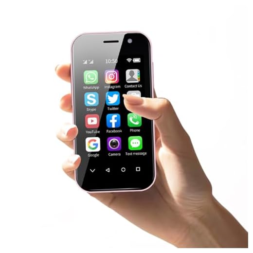 IBOZOU Mini 4G Unlocked Smartphone 3.0 Inch Dual Sim Quad Core 2600mAh Kids Mini Premium Child Small Phone Student Pocket Cellphone, 2+16GB (Pink)