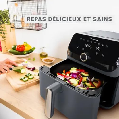 Moulinex Easy Fry XL Surface & Pizza 4L, Air Fryer, Très Grande Surface De Cuisson Compact Fenetre De Visualisation Noir Al4018f0 Avis Fiche Technique Et Prix Au Maroc Moulinex Easy Fry XL Surface & Pizza 4L, Air Fryer, Très Grande Surface De Cuisson Compact Fenetre De Visualisation Noir Al4018f0 Avis Fiche Technique Et Prix Au Maroc