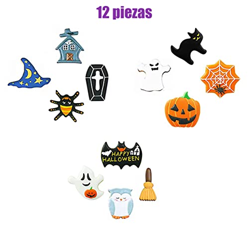 Halloween cookie cutters, 12 pieces stainless steel cookie cutters, for cake cookie, fondant, biscuits, bread and sandwiches - Image 3