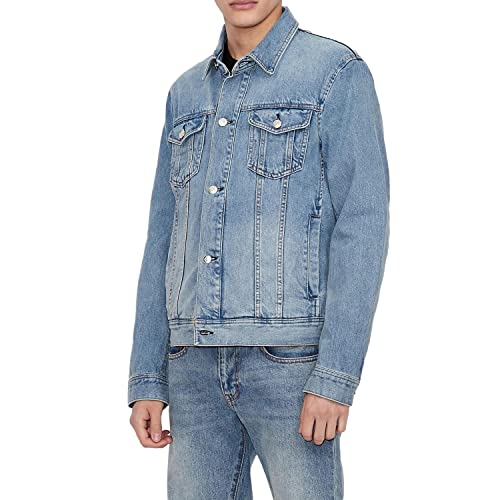 Armani Exchange Men's Denim Icon Logo Jacket