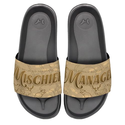 Popfunk Harry Potter Mischief Managed Unisex Adult Slides Adjustable Flip Flop Sandals Officially Licensed Hypd Slydr Switch™