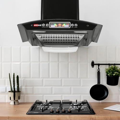 Image of 1200 m /hr Wall Mounted Kitchen Chimney (ARC 60,Boat Shape Filters, 7 Years Motor Warranty) (ARC 60 - Push Button)