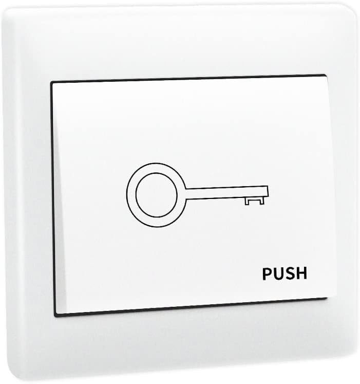 TOPENS TC147 Wall Push Button Flush Mounted Not Waterproof Wired Release Switch for Automatic Gate Opener, Door Access Control System, Momentary Contact Switch Gate Operator Accessory
