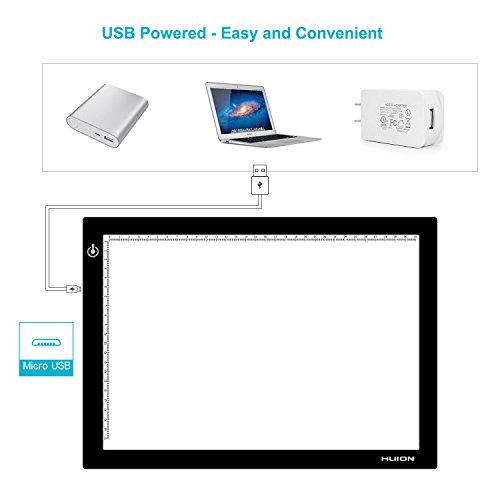 Huion L4S Led Light Box A4 Ultra-Thin Usb Powered Adjustable Light Pad thumb #2