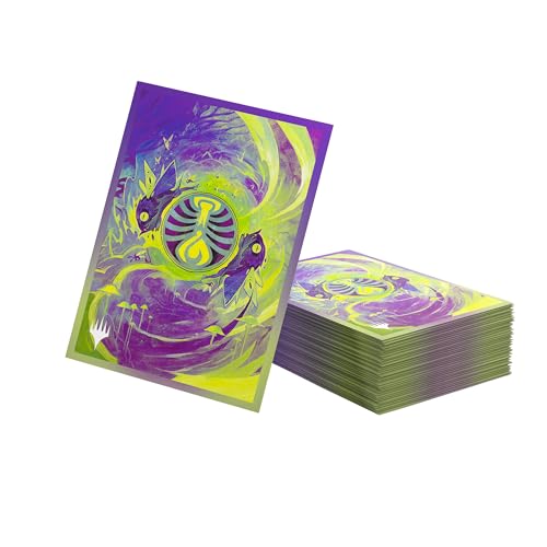 Gamegenic – MTG – Secrets of Strixhaven Premium Art Sleeves: Witherbloom – Accessorio da Gioco – Custodie Stampate a Colori – Finitura Testurizzata – Multilingue