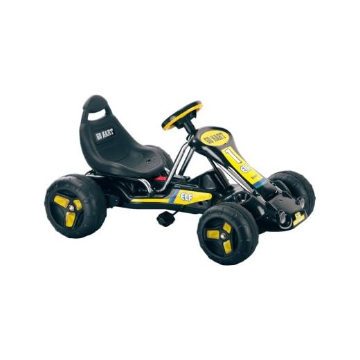 Ride On Toy Go Kart, Pedal Powered Ride On Toy by Lil' Rider – Ride On Toys for Boys and Girls, For 3 – 7 Year Olds (Black)