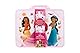 Disney Prinzessin Reise-Malkoffer | Tragbares Zeichen-Set für Kinder | Malset mit Stiften Aufklebern Schablonen | Kreatives Kunstset für Mädchen Bastelset für Unterwegs und Zuhause (DP252344)