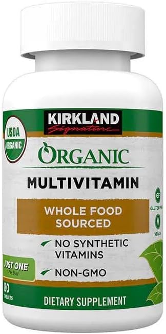 Kirk Land Signature Organic Multivitamin, 80 Tablets