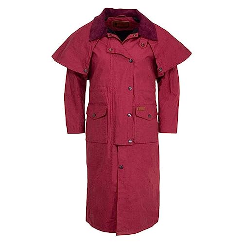 Outback Trading Company Women's Matilda Waterproof Windproof Breathable Long Waxed Cotton Western Duster Coat