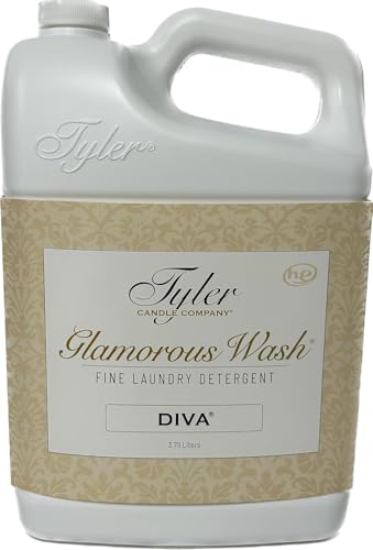 Tylers Diva Glam Wash Laundry Detergent Gallon (128 Fl oz) (Pack of 1) ILIOS Packaging.