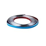 1/2 Inch Wide Silver Chrome Tape for Cars 16.4ft Scratch-Proof Glossy Automotive Trim Molding Universal Decorative Chromes Trim Strip Tape for Cars Trucks RV Doors Windows Bumpers Car Accessories