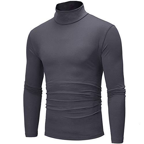Uomo Maglia Termica a Maniche Lunghe, Moda Colore