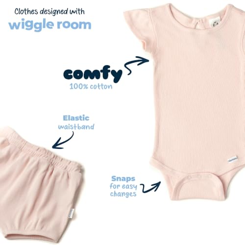 Image of Gerber Baby Girls' Bodysuit and Shorts Set