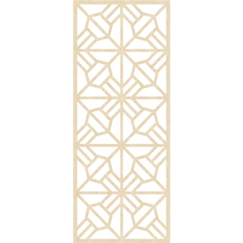 Image of Auburn Decorative Pierced Fretwork Wood Wall Panels, 33 3 /8 inchW x 84 3 /8 inchH x 1 /4 inchT, Birch