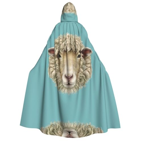 Cape à capuche rétro mouton EdWal pour raviver la magie des soirées d'Halloween en famille